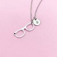 Eyeglasses Necklace in Silver, N1413D