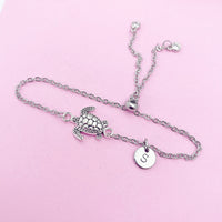 Turtle Bolo Bracelet in Silver, AN4978