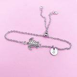 Turtle Bolo Bracelet in Silver, AN4978