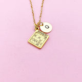 Gold or Silver Bingo Necklace, Bingo Club Gift, AN1883