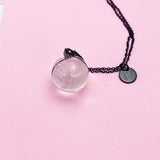Dandelion Necklace in Black, Rose Gold, Gold or Silver in option, Wish Dandelion, Birthday Gifts, DN200