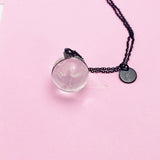 Dandelion Necklace in Black, Rose Gold, Gold or Silver in option, Wish Dandelion, Birthday Gifts, DN200