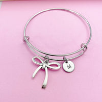 Silver Bow Charm Bracelet, N2120