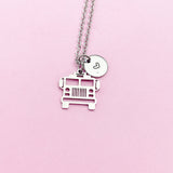 School Bus Necklace Stainless Steel Jewelry, N5231