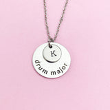 Silver Drum Major Charm Necklace, N891