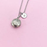 Silver Hamburger Charm Necklace, AN721