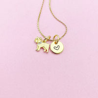 Gold TINY Bulldog Charm Necklace, Bull Dog Charm, Animal Charm, Pet Gift, Personalized Gift, AN3624