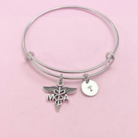 Medical Assistant Bracelet, MA Charm, Medical Assistant Jewelry Gift, N4592