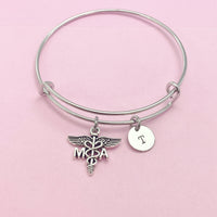 Medical Assistant Bracelet, MA Charm, Medical Assistant Jewelry Gift, N4592