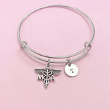 Medical Assistant Bracelet, MA Charm, Medical Assistant Jewelry Gift, N4592