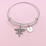 Medical Assistant Bracelet, MA Charm, Medical Assistant Jewelry Gift, N4592