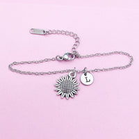 Silver Sunflower Bracelet, N4059