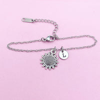 Silver Sunflower Bracelet, N4059