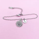 Silver Sunflower Bracelet, N4059