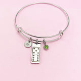 Domino Bracelet, Domino Tile Charm, Domino Playing Club Gift, Domino Game Charm, AD077