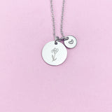 Iris Stainless Steel Charm Necklace, AN3827