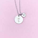 Iris Stainless Steel Charm Necklace, AN3827