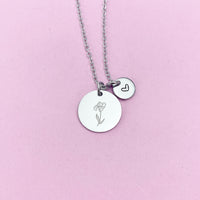 Iris Stainless Steel Charm Necklace, AN3827