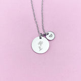 Iris Stainless Steel Charm Necklace, AN3827