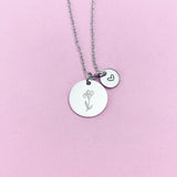 Iris Stainless Steel Charm Necklace, D650B