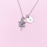 DH Caduceus Necklace, Dental Hygienist Gift, N197F