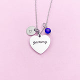 Gammy Necklace Stainless Steel Gammy Jewelry, Best Christmas Gifts for Gammy, D109
