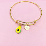 Gold Avocado Charm Bracelet, N4202