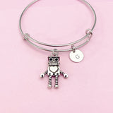 Silver Robot Charm Bracelet, AN5176