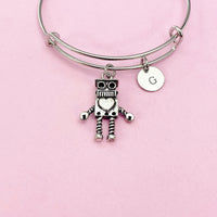 Silver Robot Charm Bracelet, AN5176