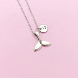 Silver Mermaid Tail Charm Necklace, N1234