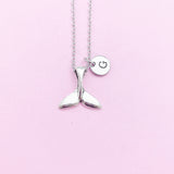 Silver Mermaid Tail Charm Necklace, N1234