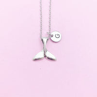 Silver Mermaid Tail Charm Necklace, N1234