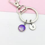 Silver Mermaid Scale Keychain, AN1409