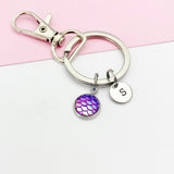 Silver Mermaid Scale Keychain, AN1409
