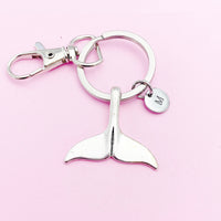 Silver Mermaid Tail Charm Keychain, N5601