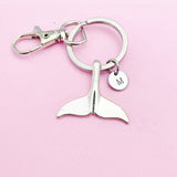 Silver Mermaid Tail Charm Keychain, N5601