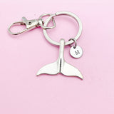 Silver Mermaid Tail Charm Keychain, N5601