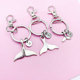 Silver Mermaid Tail Charm Keychain, AN5602