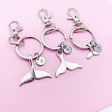 Silver Mermaid Tail Charm Keychain, AN5602