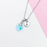 Blue Heart Necklace, N74