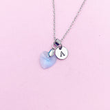 Blue Heart Necklace, N74