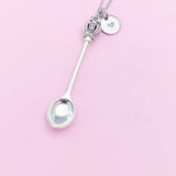 Kitchen Utensil Cross Crown Spoon Charm Necklace, N5604