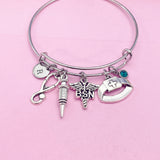 Bachelor of Science Nursing Charm Bracelet, BSN Caduceus Charm, N2861
