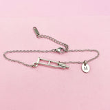 Orthopedic Medical Crutches Charm Bracelet in Silver, Medical School Bone Doctor Nurse Orthopedic Gift Ideas, AN1996