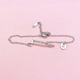 Orthopedic Medical Crutches Charm Bracelet in Silver, Medical School Bone Doctor Nurse Orthopedic Gift Ideas, AN1996