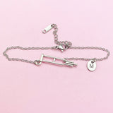 Orthopedic Medical Crutches Charm Bracelet in Silver, Medical School Bone Doctor Nurse Orthopedic Gift Ideas, AN1996