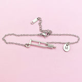 Orthopedic Medical Crutches Charm Bracelet in Silver, Medical School Bone Doctor Nurse Orthopedic Gift Ideas, AN1996