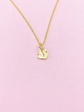 Tiny Gold Squirrel Necklace,