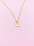 Tiny Gold Squirrel Necklace,