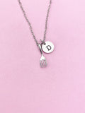 Tiny Fork Necklace in Gold or Silver, AN3042
